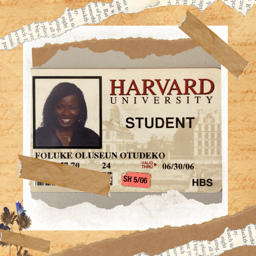 Foluke Oyeleye, Harvard ID, A Dreamer's Journey